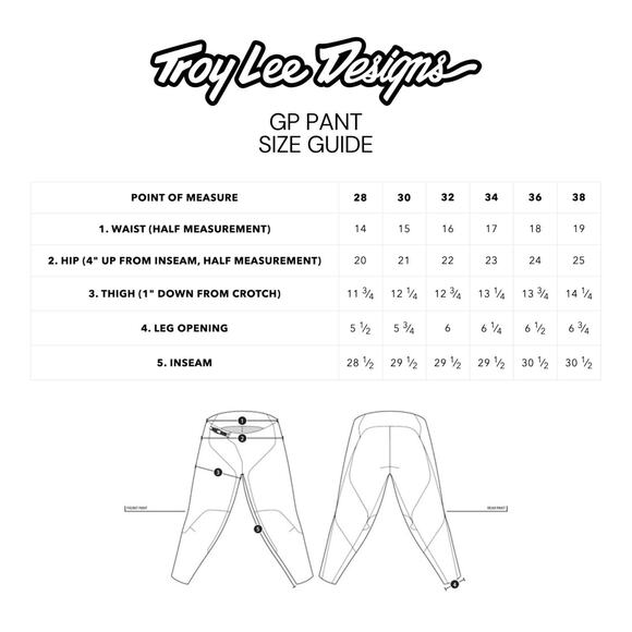Troy Lee Designs Mens GP Motocross Racing Pants Astro Light Gray Orange Size 28 - Picture 5 of 5